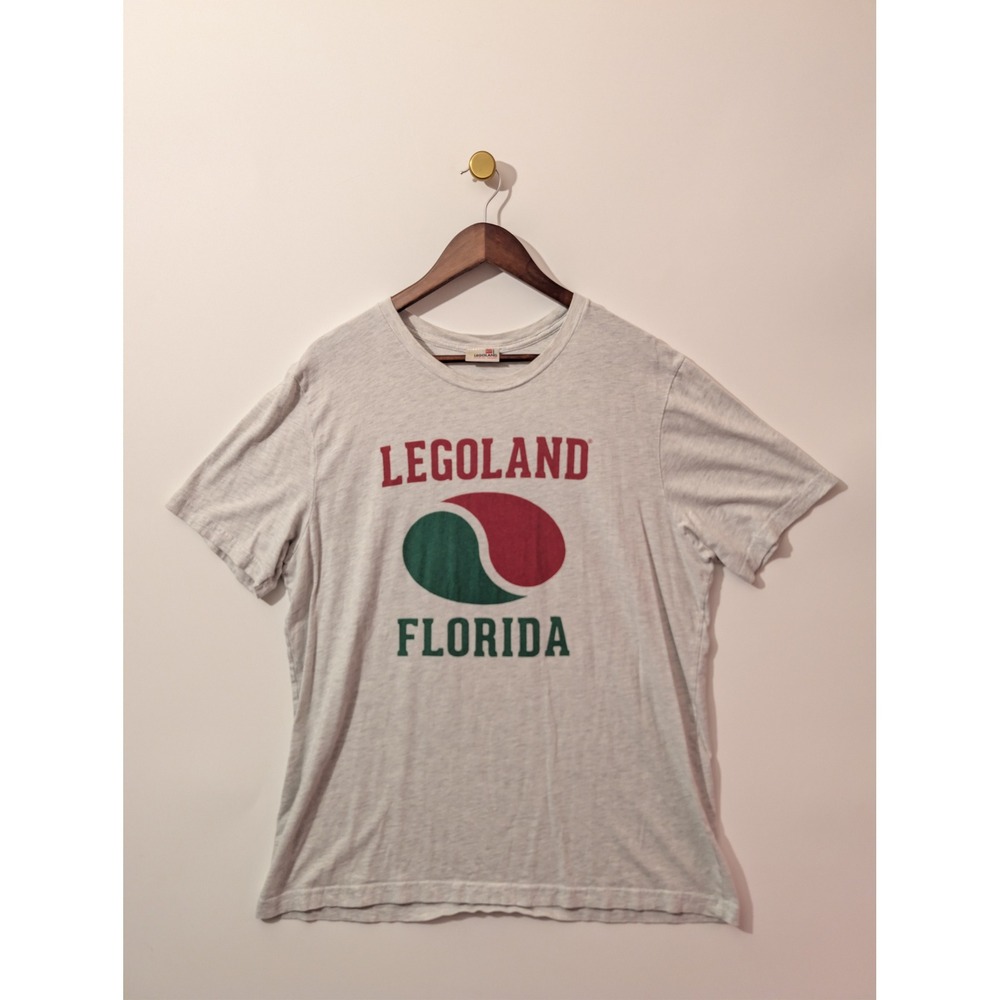 Legoland T-Shirt Mens XL Gray Excellent Florida Resort Souvenir Graphic Tee